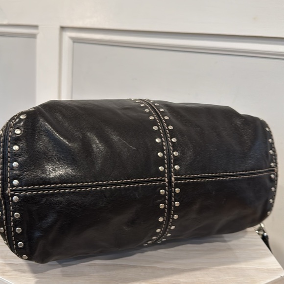 Michael Kors Vintage Uptown Astor Leather Studded Satchel EUC - Picture 8 of 16